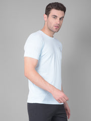 Sky Blue Serenity Kookaburra Round Neck T-Shirt for a Fresh and Vibrant Look