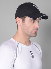 Kookaburra Kahuna Cap in Bold Black for Street-Smart Style