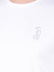 Kookaburra White Round Neck T-Shirt for Timeless Simplicity