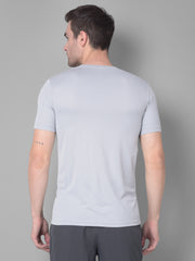 Luxury Grey Comfort Kookaburra Round Neck T-Shirt for Effortless Elegance