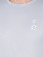 Luxury Grey Comfort Kookaburra Round Neck T-Shirt for Effortless Elegance