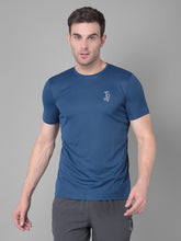Kookaburra Dark Blue Round Neck T-Shirt for Timeless Appeal