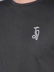 Kookaburra's Black Round Neck T-Shirt for Sleek Style