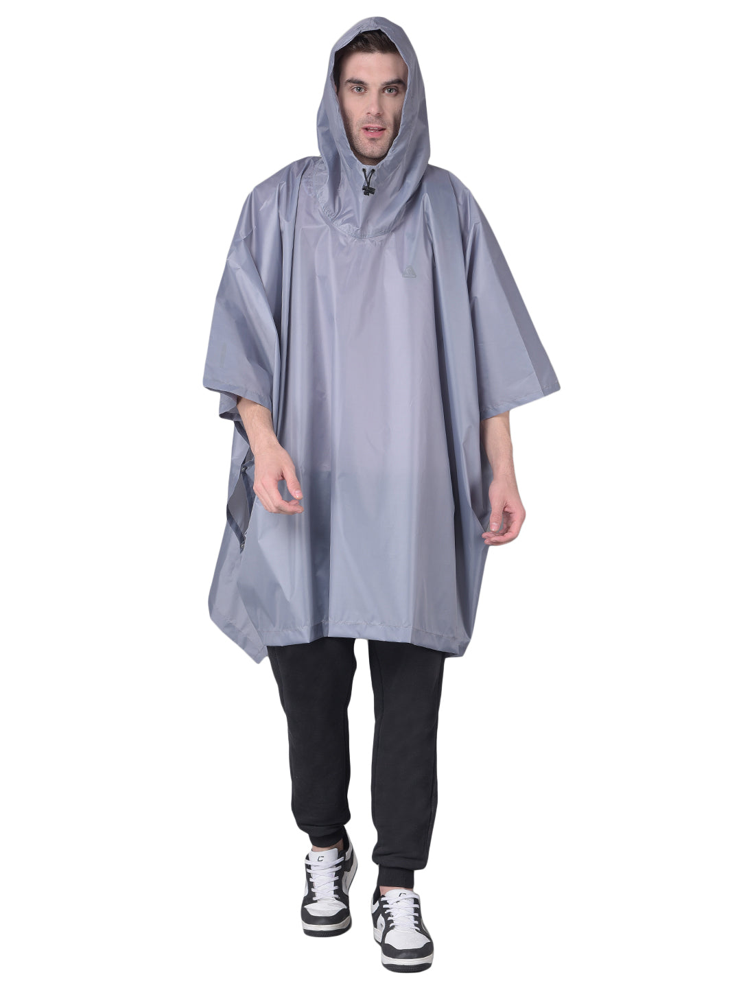 GREENLANDS GLOBO Grey Unisex Outdoor Lightweight Rain Poncho for Fashionable Waterproof Weather Protection
