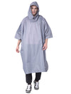 GREENLANDS GLOBO Grey Unisex Outdoor Lightweight Rain Poncho for Fashionable Waterproof Weather Protection