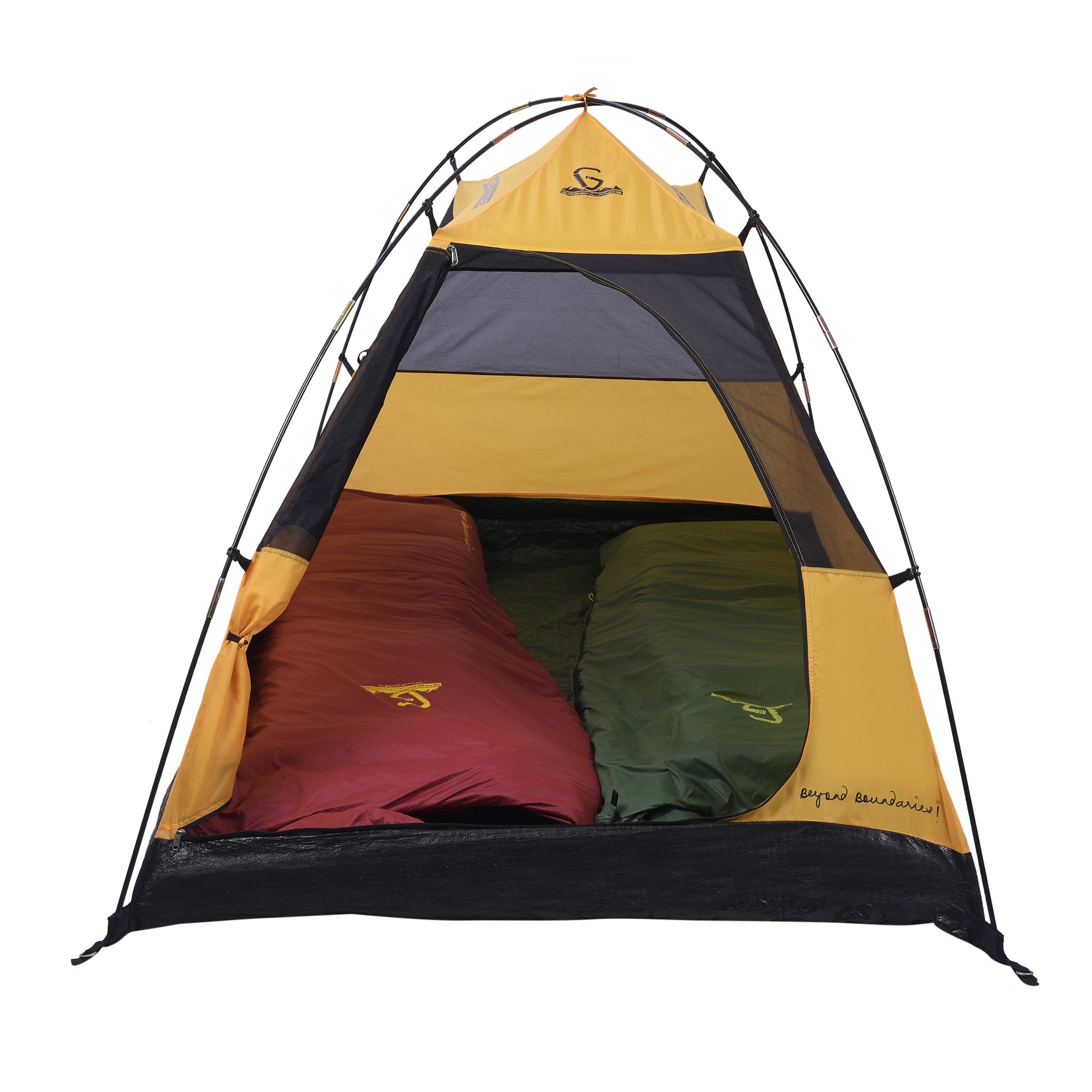 Greenlands DUO 2-Person Camping Tent | Waterproof Easy Setup Outdoor Tent for Trekking, Hiking & Adventure