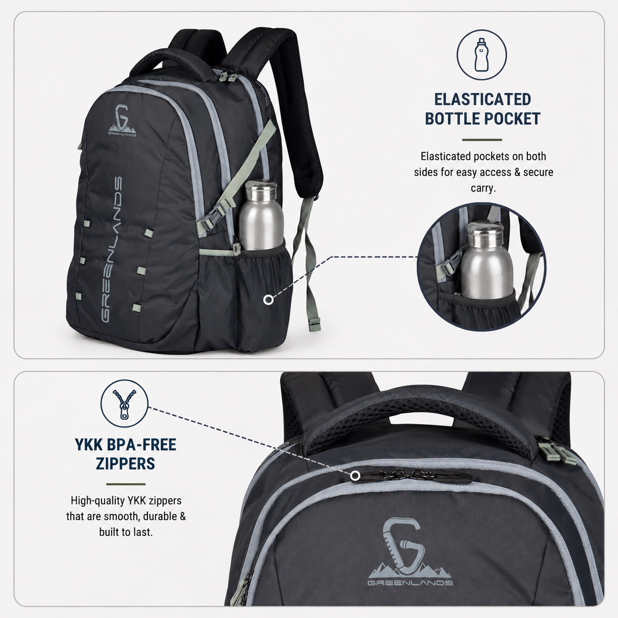 42L Quad Work Backpack | Dark Grey
