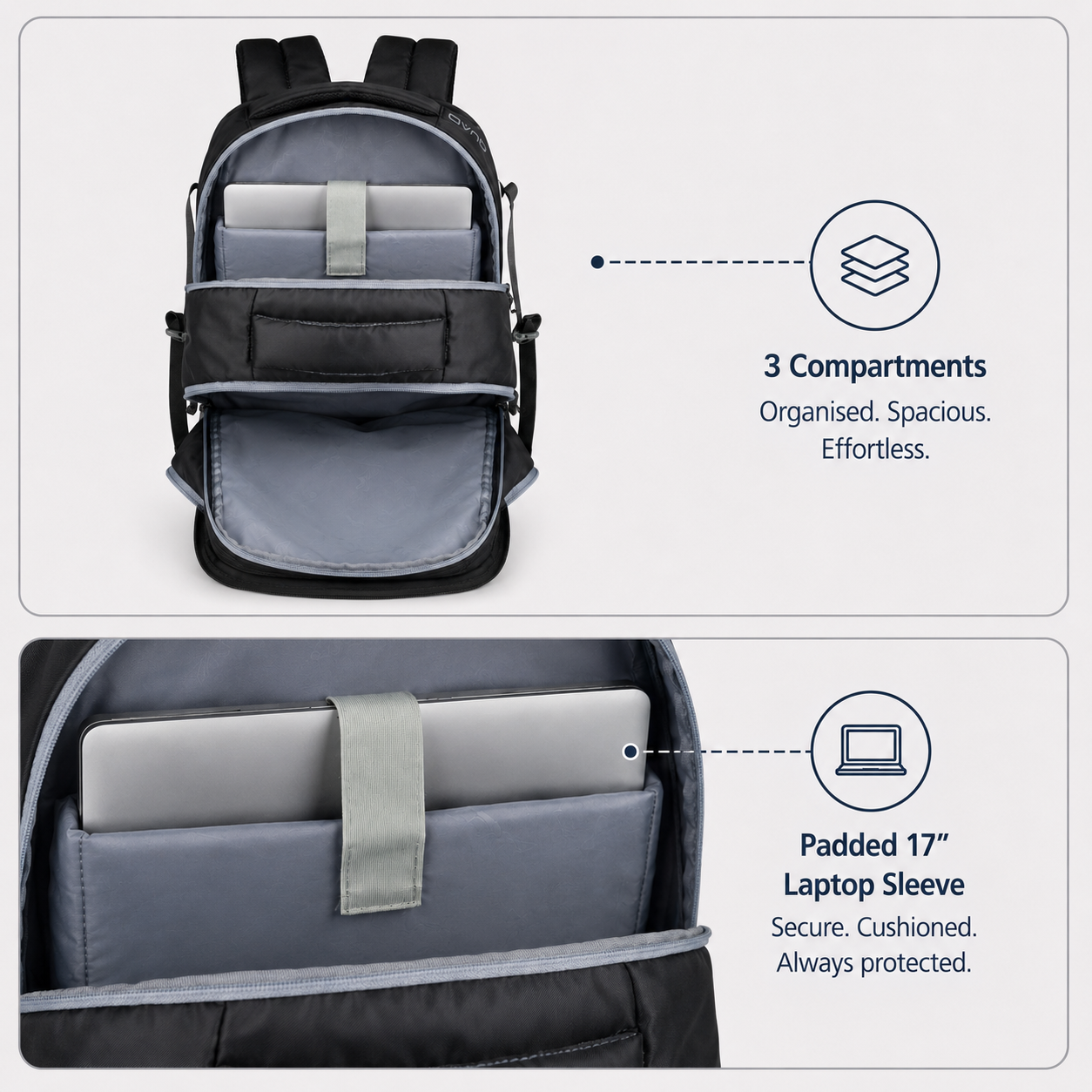 42L Quad Work Backpack | Dark Grey