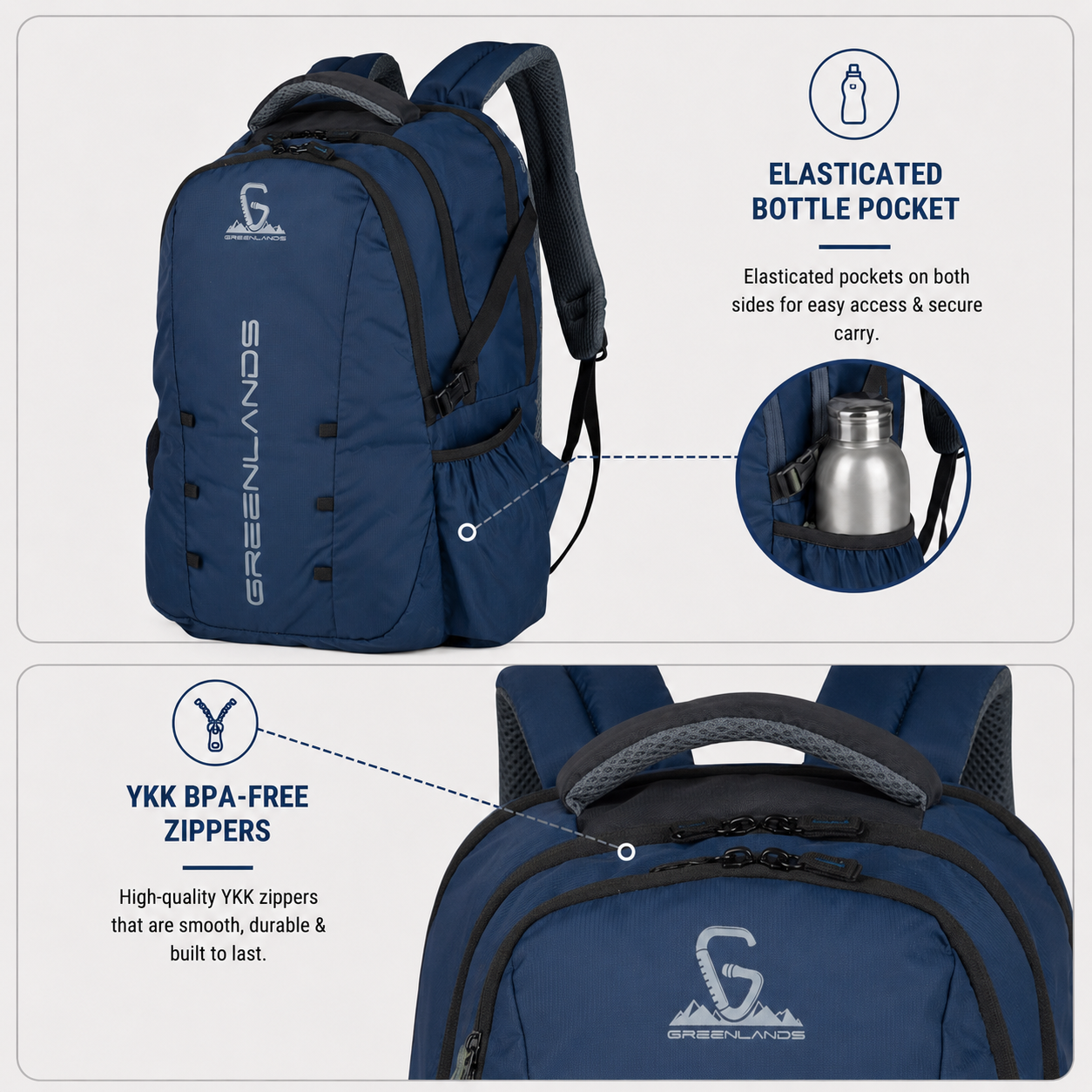 42L Quad Work Backpack| Navy