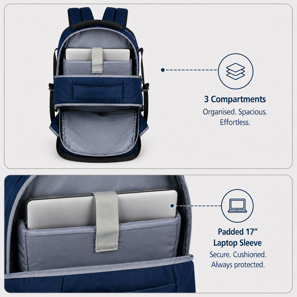 42L Quad Work Backpack| Navy