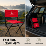 Foldable Camping Chair – Mild Steel, Red
