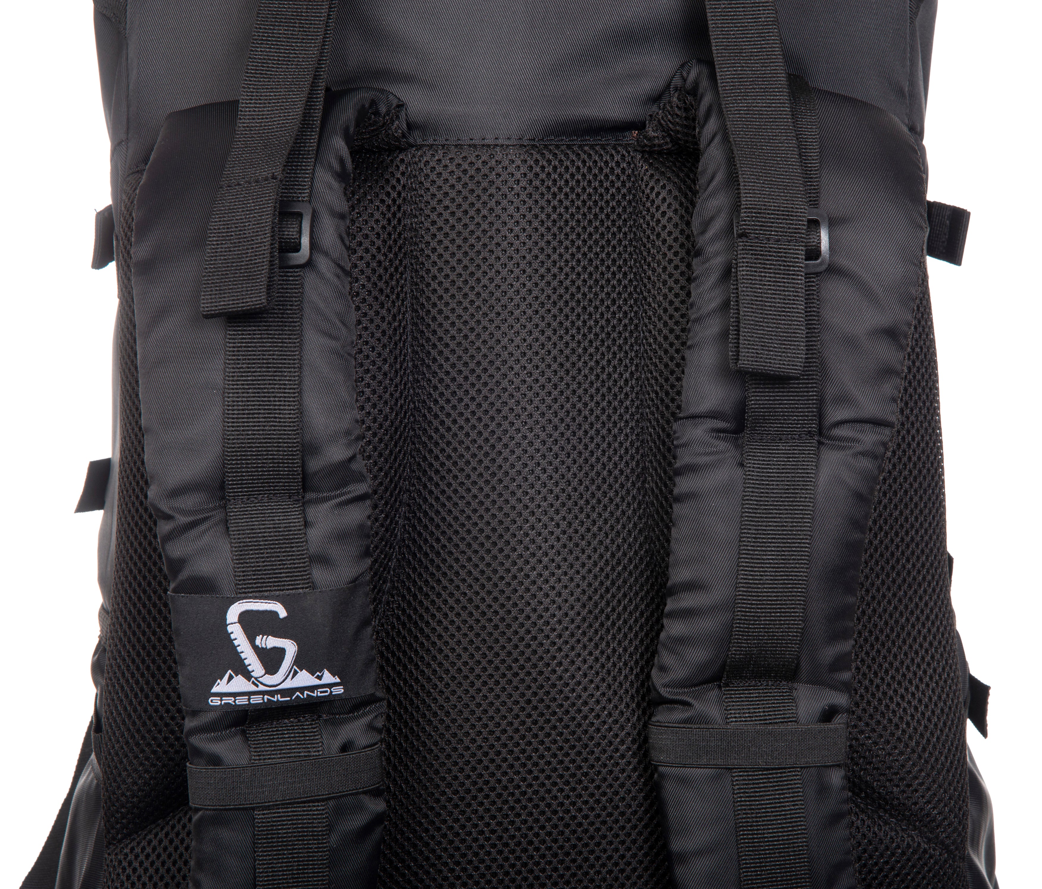 Greenlands TRITUS 40L Rucksack – Black | Durable Trekking & Hiking Backpack for Camping & Adventure