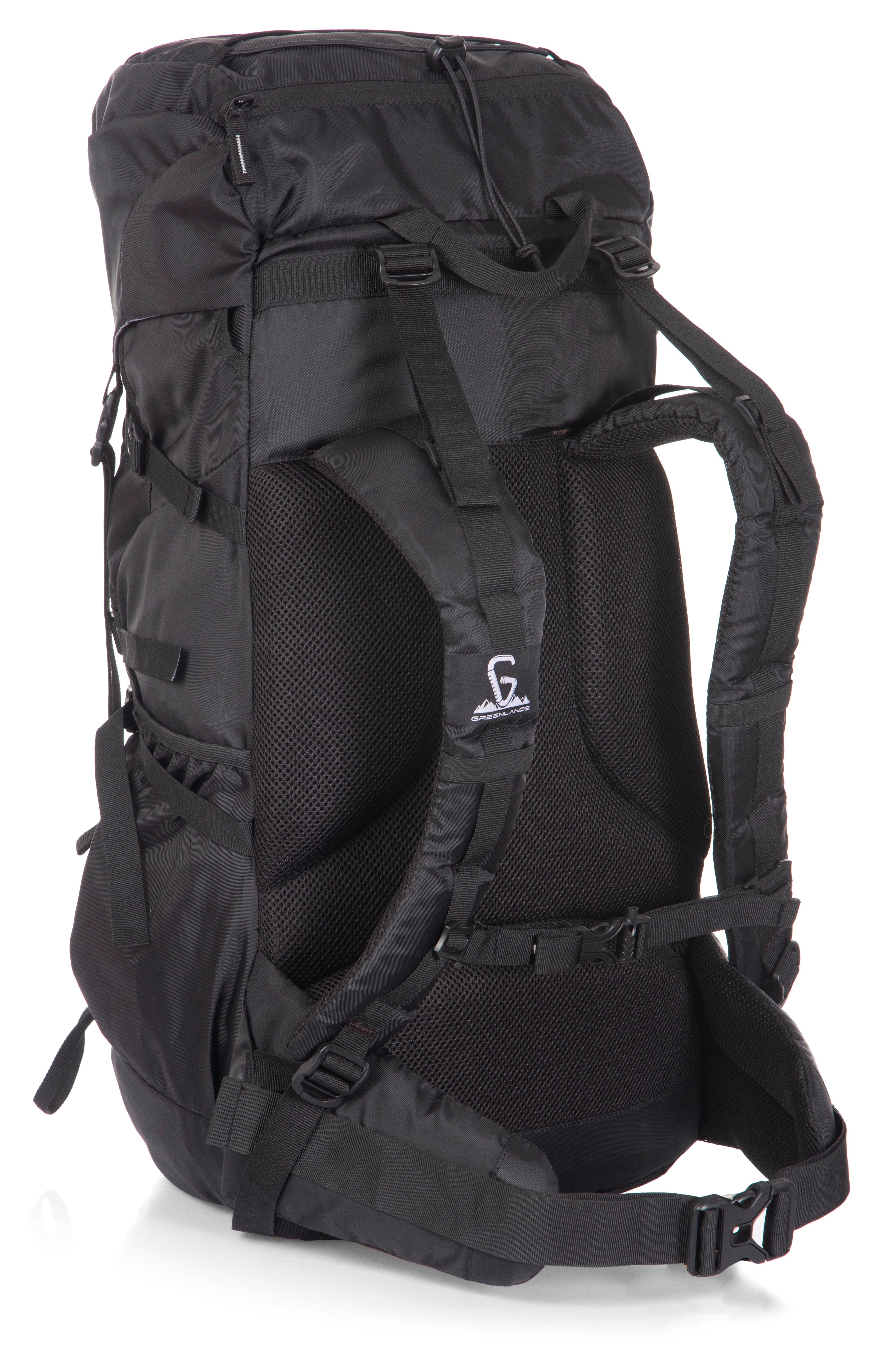 Greenlands TRITUS 40L Rucksack – Black | Durable Trekking & Hiking Backpack for Camping & Adventure