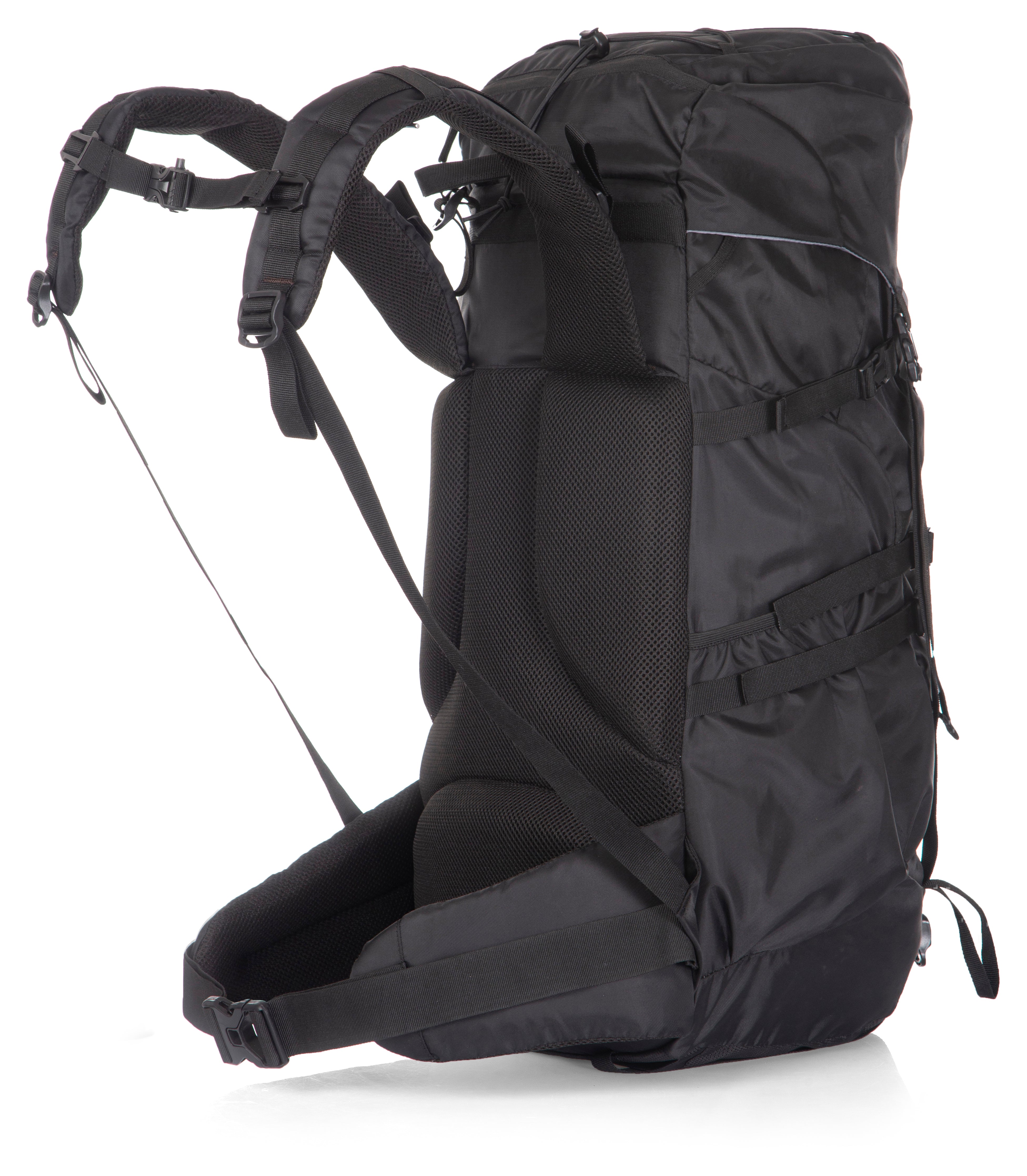 Greenlands TRITUS 40L Rucksack – Black | Durable Trekking & Hiking Backpack for Camping & Adventure