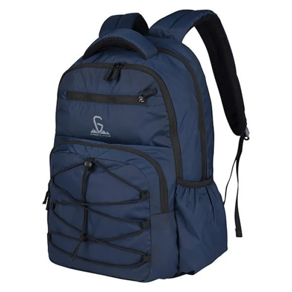 Greenlands 37L Ziggy Backpack with Attached Rain Cover – 2 Spacious Compartments, Ideal for Office, School, Travel, Trekking and Trips – Unisex, Navy