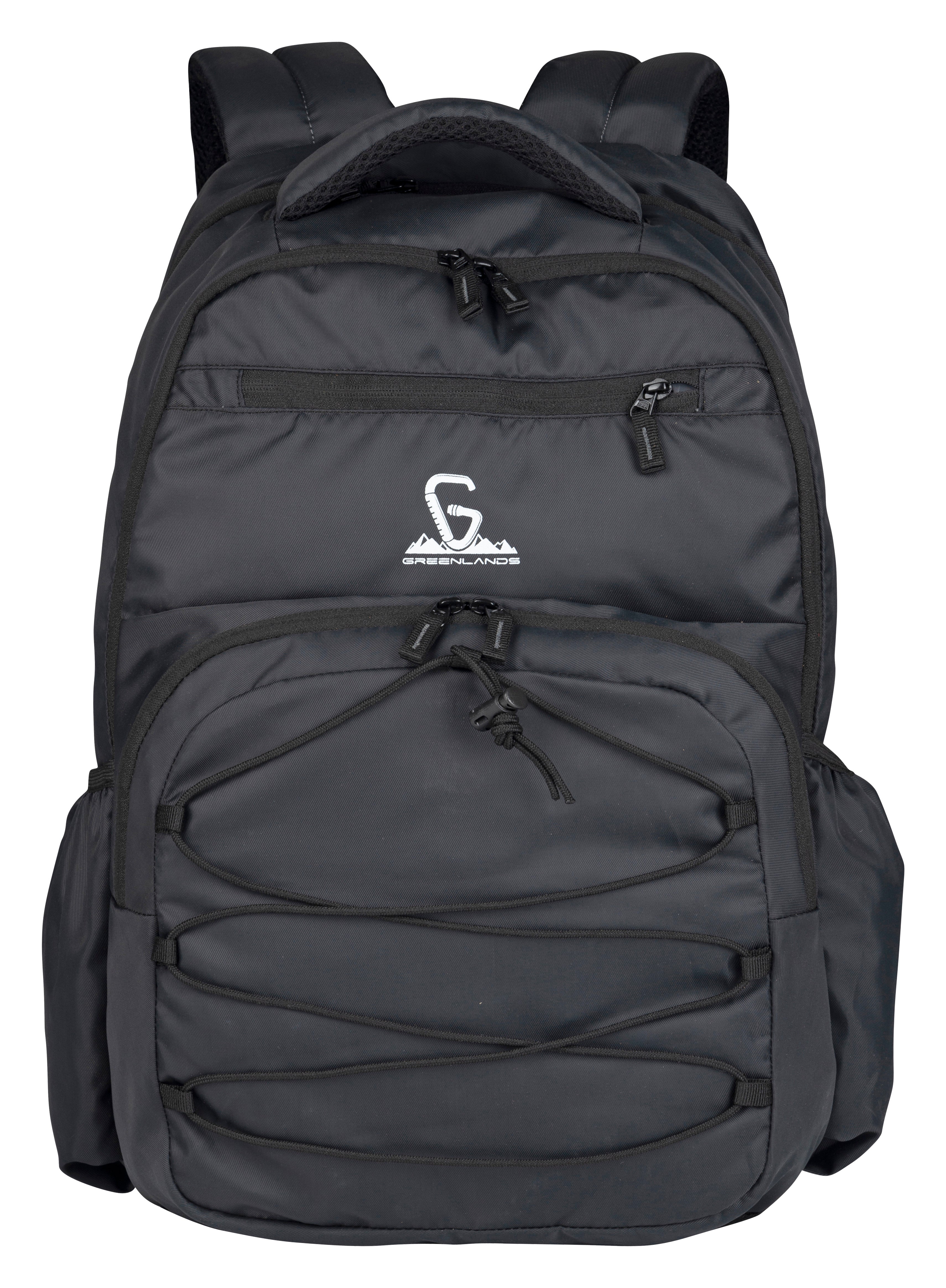 Greenlands 37L Ziggy Backpack with Attached Rain Cover – 2 Spacious Compartments, Ideal for Office, School, Travel, Trekking and Trips – Unisex, D Grey