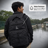 Greenlands 37L Ziggy Backpack with Attached Rain Cover – 2 Spacious Compartments, Ideal for Office, School, Travel, Trekking and Trips – Unisex, D Grey