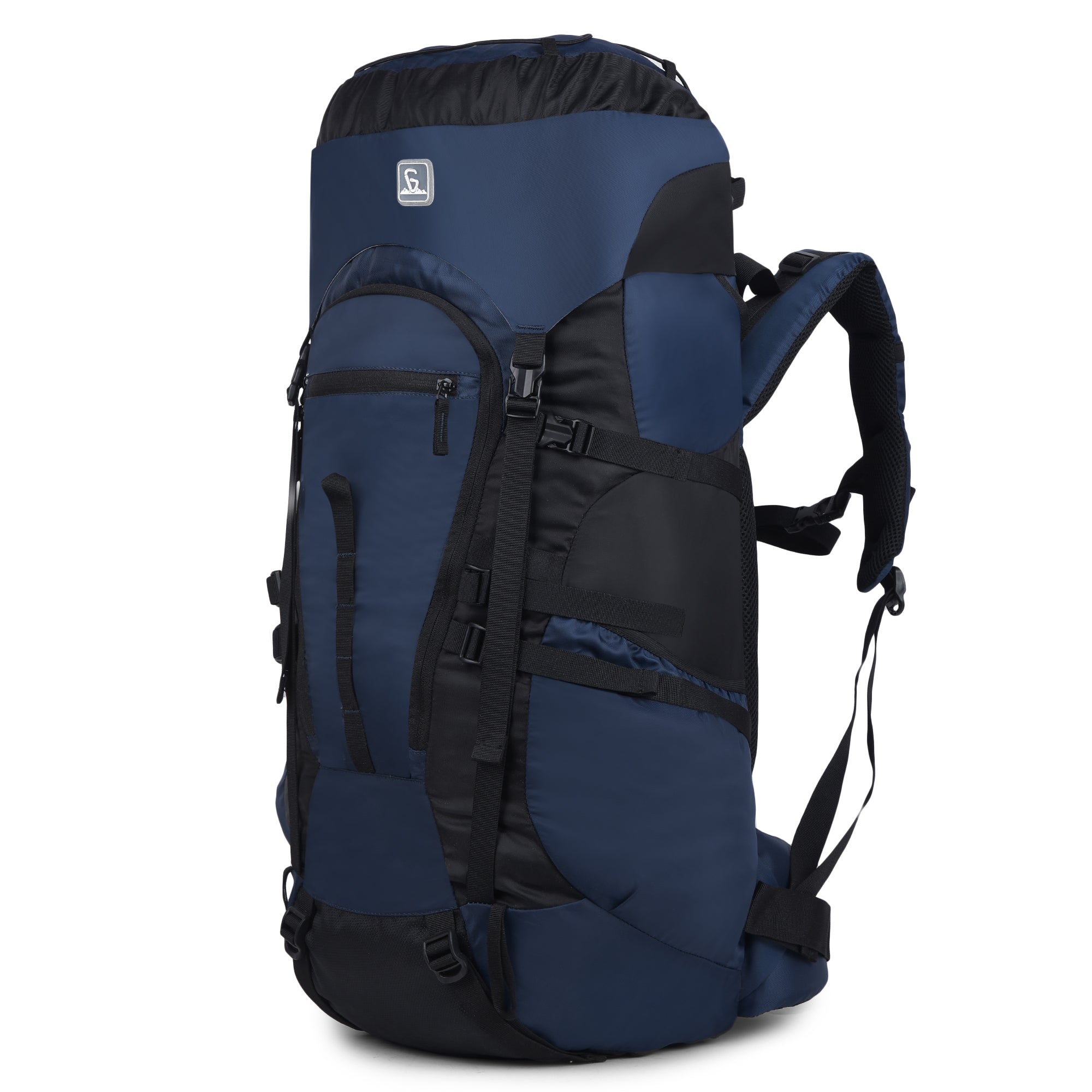 Greenlands GLOBO X 45L Rucksack| Unisex Travel Backpack for Hiking, Trekking, Camping | Spacious Top-Loading Compartment, U-Shaped Access, Rain Cover, Bungee Cord, Padded Straps and Waist Belt