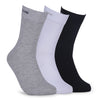 Greenlands TRISH Crew Socks | Cushioned, Breathable Cotton Socks for Men – Pack of 3 (White/Grey/Black)