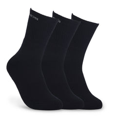 Greenlands QUADRA Crew Socks Black (Pack of 3)