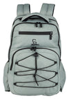 Greenlands 37L Ziggy Backpack with Attached Rain Cover – 2 Spacious Compartments, Ideal for Office, School, Travel, Trekking and Trips – Unisex, Light Grey
