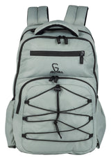 Greenlands 37L Ziggy Backpack with Attached Rain Cover – 2 Spacious Compartments, Ideal for Office, School, Travel, Trekking and Trips – Unisex, Light Grey