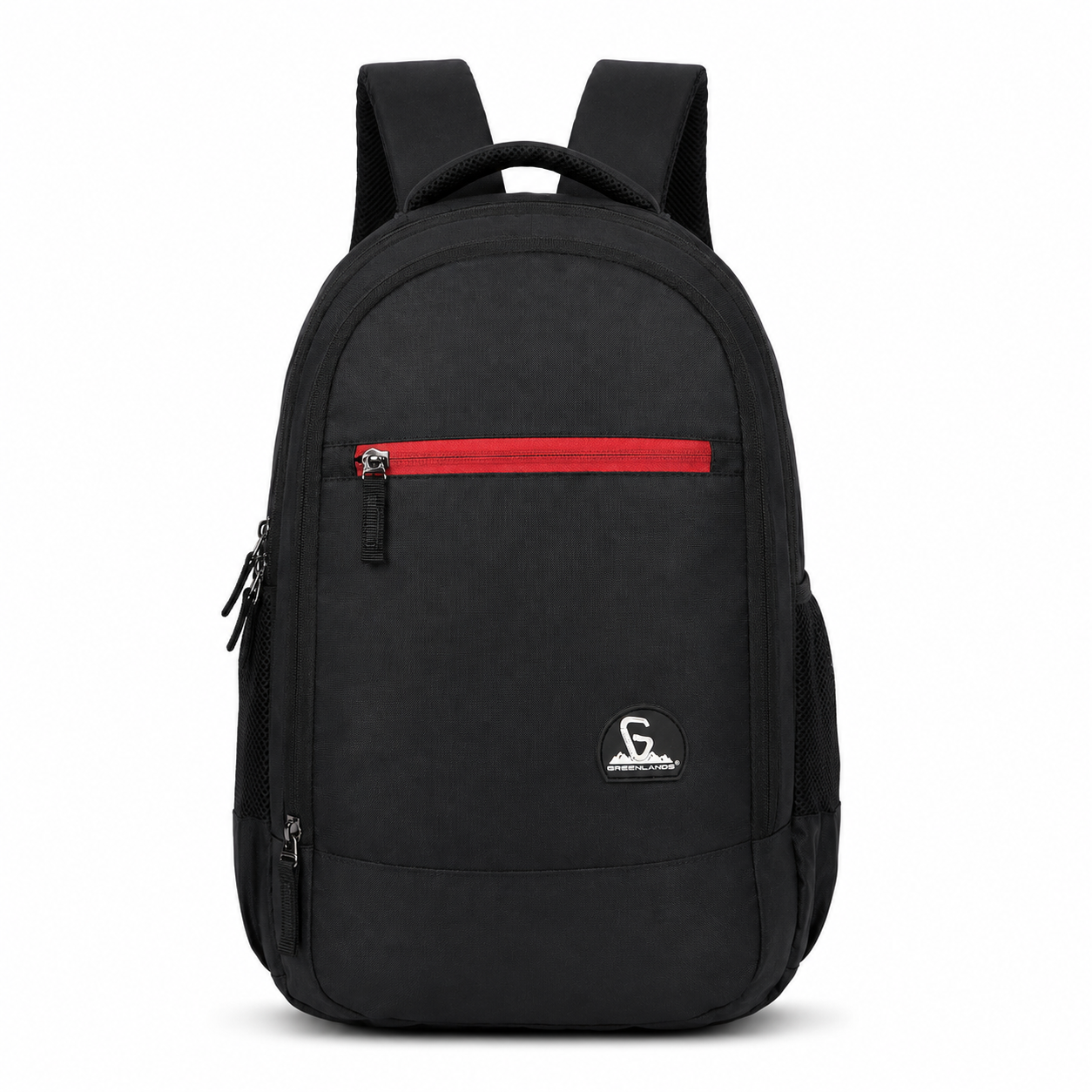 Greenlands 33L Zipster Laptop Backpack | 3 Large Compartments, Fits Up to 17" Laptop | Perfect for Office, School, Travel & Hiking | Unisex (Black)