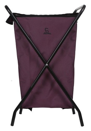 Greenlands 30L Portable Folding Aluminum Storage Bin – Rust-Resistant, Powder-Coated Frame with Water-Resistant Fabric for Camping, Tools & Travel – No Assembly Required (Wine)