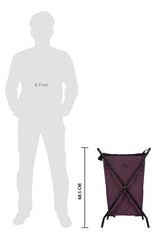 Greenlands 30L Portable Folding Aluminum Storage Bin – Rust-Resistant, Powder-Coated Frame with Water-Resistant Fabric for Camping, Tools & Travel – No Assembly Required (Wine)