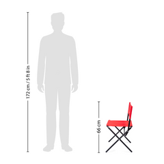 Greenlands Camping Chair Mild Steel Red