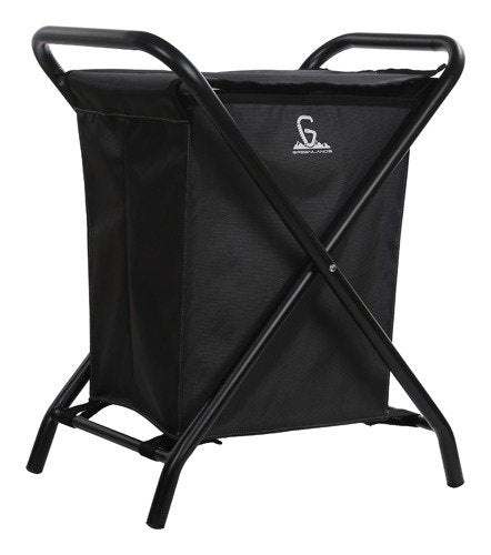 Greenlands 20L Medium Grey Camping Storage Bin - Mild Steel Folding Frame with Rust-Resistant Polyester Fabric, No Assembly Required for Outdoor Gear