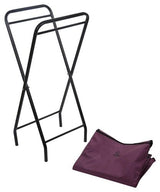Greenlands 30L Portable Folding Aluminum Storage Bin – Rust-Resistant, Powder-Coated Frame with Water-Resistant Fabric for Camping, Tools & Travel – No Assembly Required (Wine)
