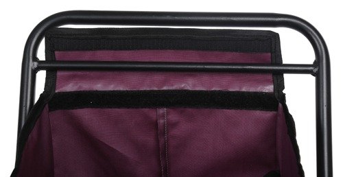 Greenlands 30L Portable Folding Aluminum Storage Bin – Rust-Resistant, Powder-Coated Frame with Water-Resistant Fabric for Camping, Tools & Travel – No Assembly Required (Wine)