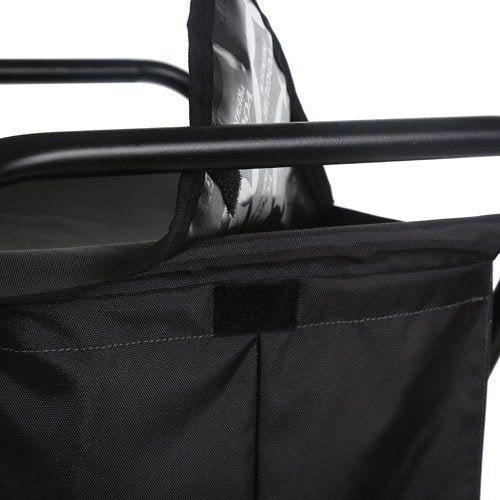 Greenlands 30L Large Mild Steel Grey Camping Storage Bin with Folding Frame with Rust-Resistant Polyester Fabric for Outdoor Gear- No Assembly Required