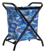 Greenlands 20L Medium Camo Camping Storage Bin - Mild Steel Folding Frame with Rust-Resistant Polyester Fabric, No Assembly Required for Outdoor Gear