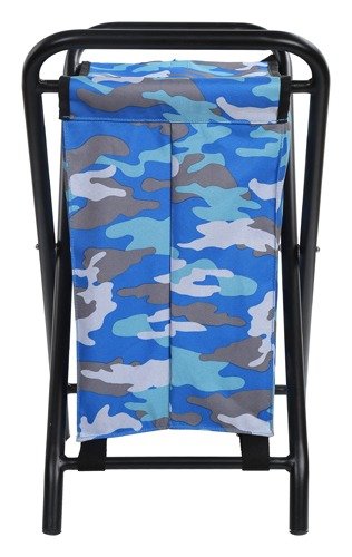 Greenlands 20L Medium Camo Camping Storage Bin - Mild Steel Folding Frame with Rust-Resistant Polyester Fabric, No Assembly Required for Outdoor Gear
