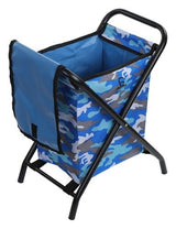 Greenlands 20L Medium Camo Camping Storage Bin - Mild Steel Folding Frame with Rust-Resistant Polyester Fabric, No Assembly Required for Outdoor Gear