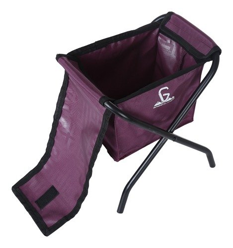 Greenlands 15L Mild Steel Camping Storage Bin – Durable Wine Color Container for Outdoor Gear & Travel Essentials
