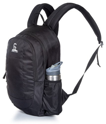Greenlands 30L Dyno Casual Backpack (Navy) | Padded Straps, 2 Large Compartments & Bottle Pocket | Ideal for Men & Women | Perfect for Office, School, Travel & Hiking (Black)