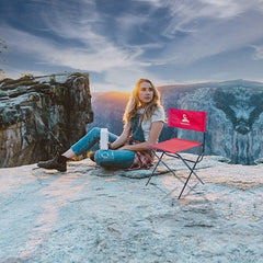Greenlands Camping Chair Mild Steel Red