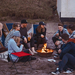 Greenlands Camping Stool Mild Steel Medium Red