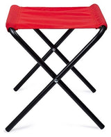 Greenlands Foldable Camping Stool – Mild Steel Medium, Red | Durable Portable Outdoor Stool for Trekking & Camping