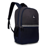 Greenlands 29L Stria Lightweight Backpack (Grey/Navy) | S-Curved Shoulder Straps & Spacious Compartment | Ideal for Men & Women | Perfect for Travel, School & Office