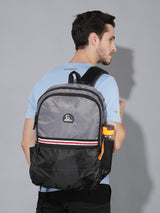 Greenlands 29L Stria Lightweight Backpack (Grey) | S-Curved Shoulder Straps & Spacious Compartment | Ideal for Men & Women | Perfect for Travel, School & Office