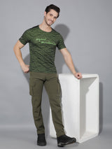 Greenlands T-Shirt HS JACQUARD R Green/ Black