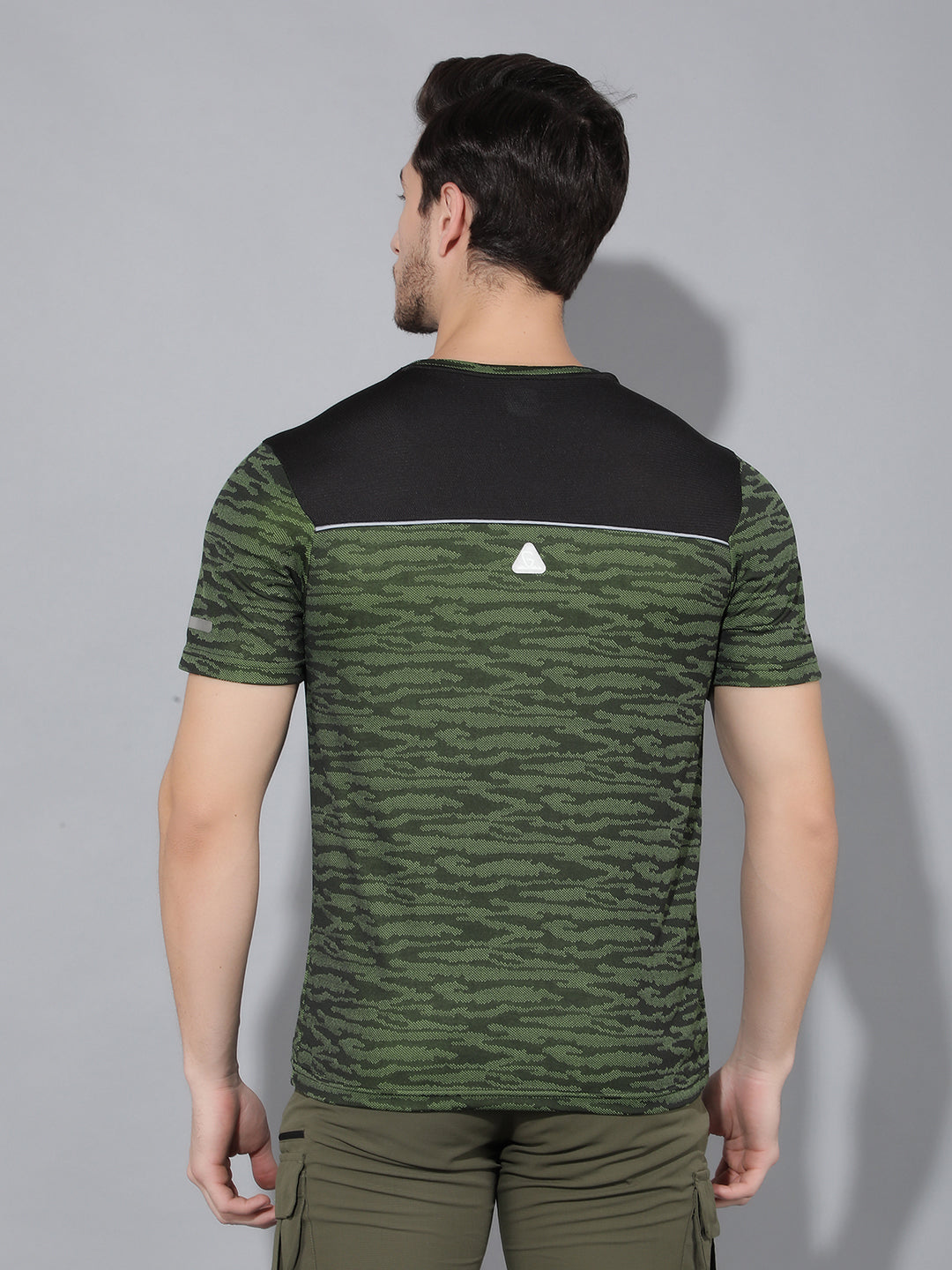 GREENLANDS T-Shirt GNL HS JACQUARD R Green/ Black