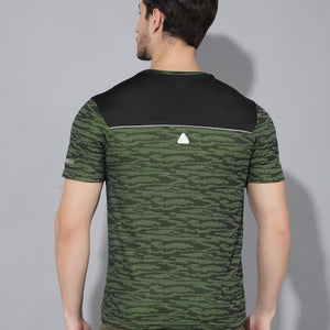 GREENLANDS T-Shirt GNL HS JACQUARD R Green/ Black