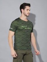 Greenlands T-Shirt HS JACQUARD R Green/ Black