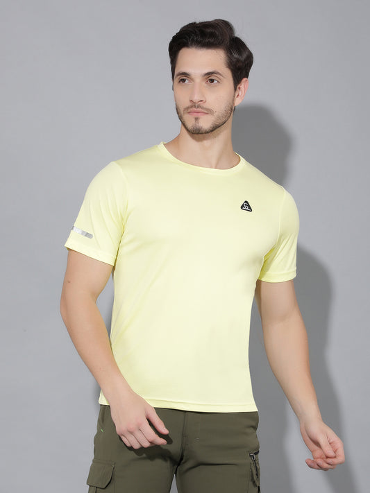 GREENLANDS T-Shirt GNL HS STRIA R Pastel Yellow