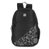 Greenlands Stria Backpack - Black/White | Heavy-Duty 450D, Ergonomic Padded Straps, Mesh Ventilation | 2+1 Compartments, Bottle Pocket | Daily & Sports Bag
